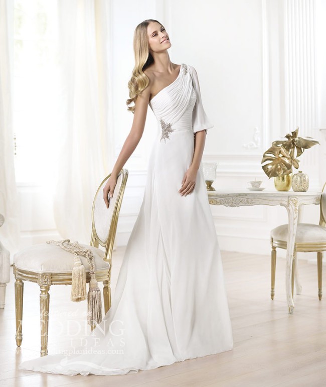 Great One Sleeve Wedding Dress in the year 2023 Check it out now 